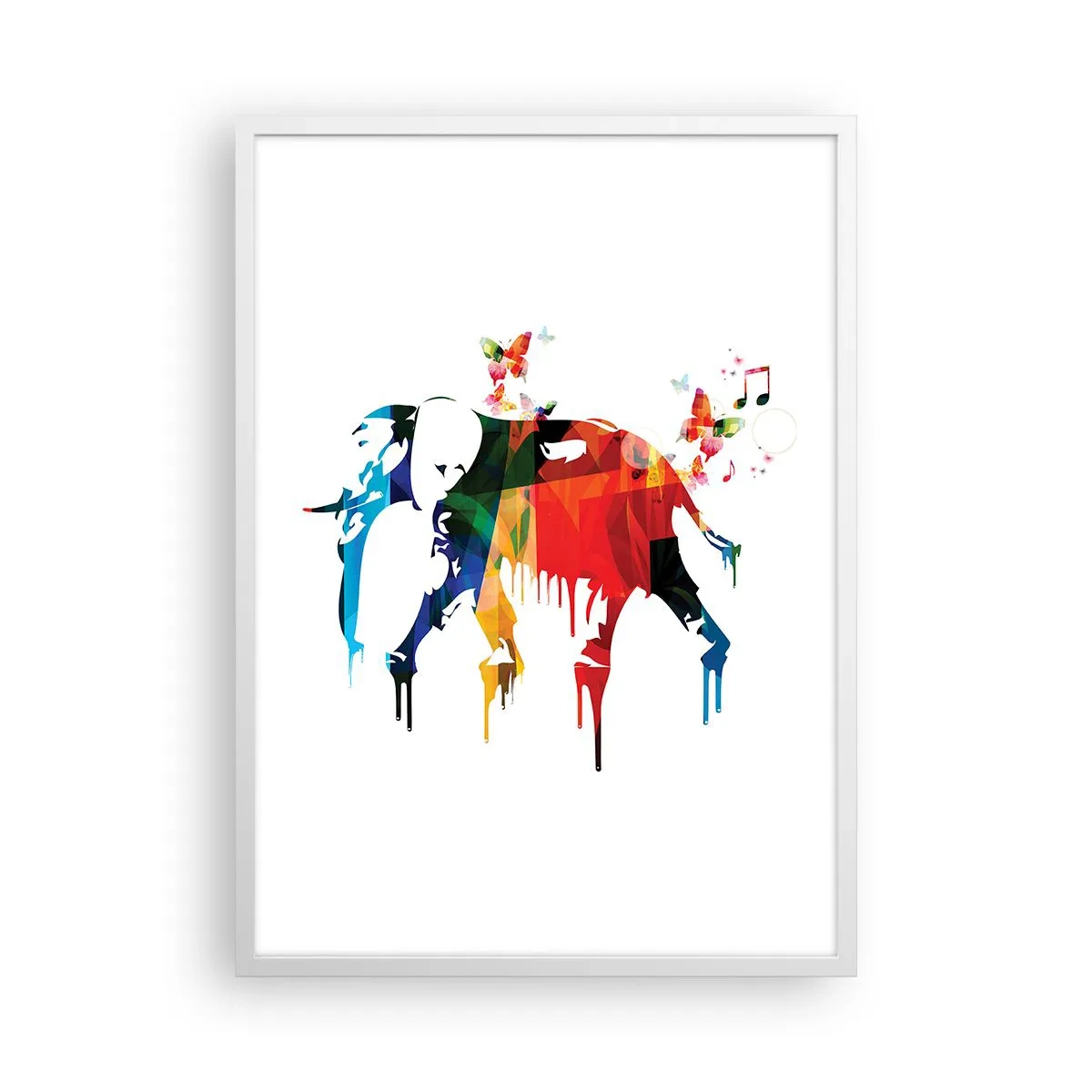 Poster in white frmae - Everyone Can Dance - 50x70 cm