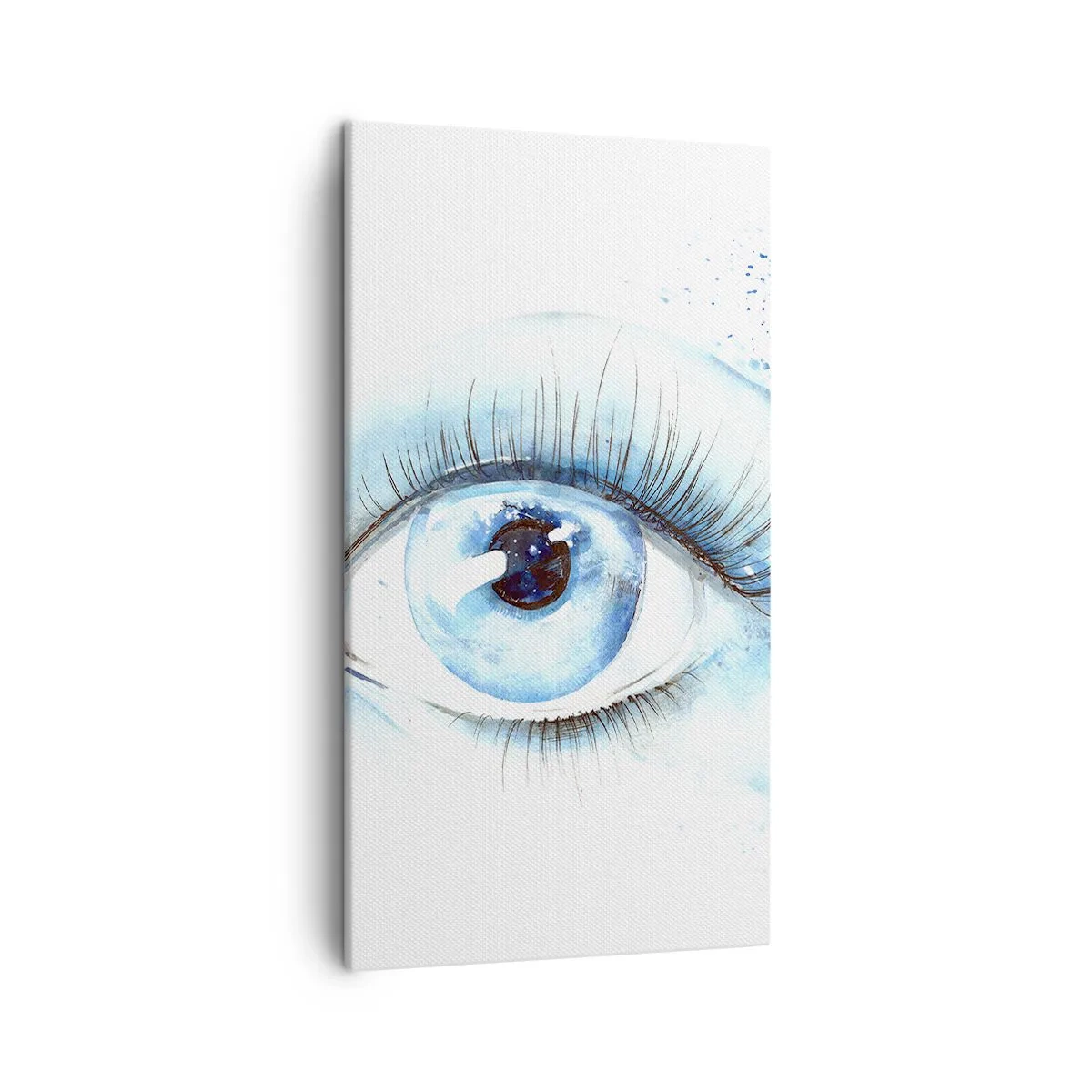Canvas picture - Immerse in those Blue Eyes - 45x80 cm