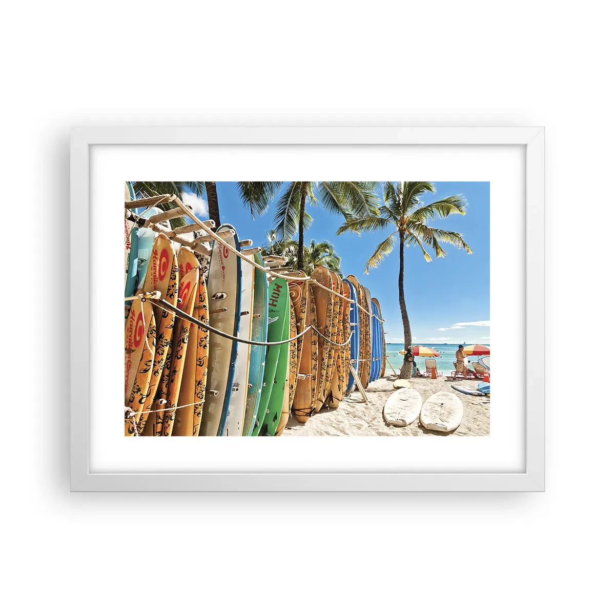 Poster in white frmae - Sunny Fun - 40x30 cm