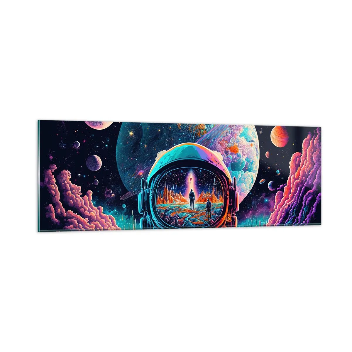 Glass picture - Philosophers Didn't Imagine This - 90x30 cm