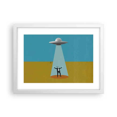 Poster in white frmae - Close Encounter - 40x30 cm