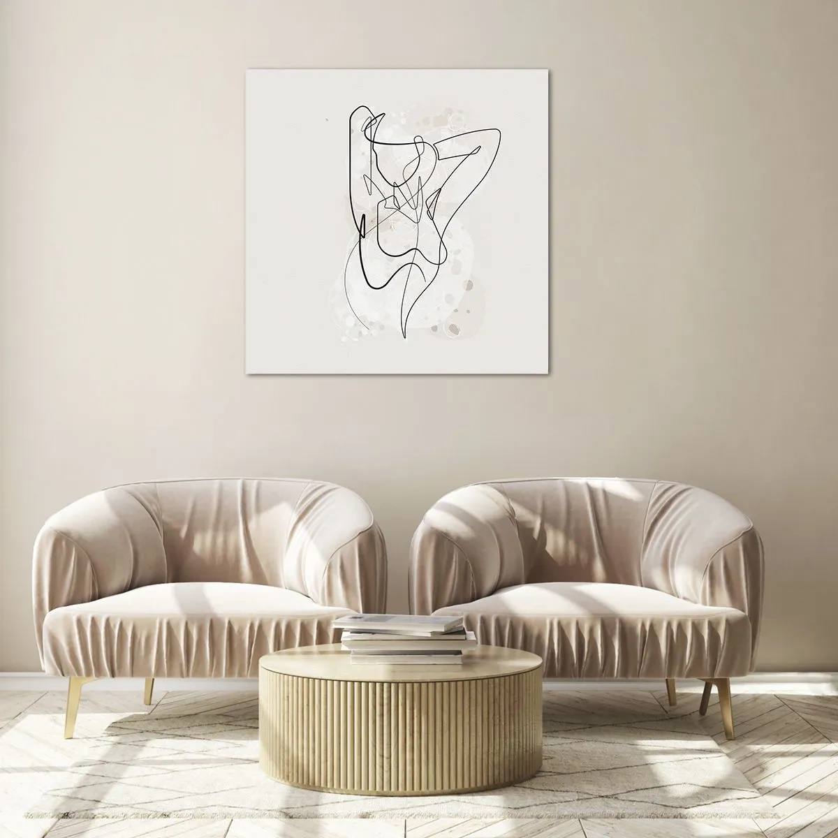 Glass picture - Art of Seduction - 60x60 cm