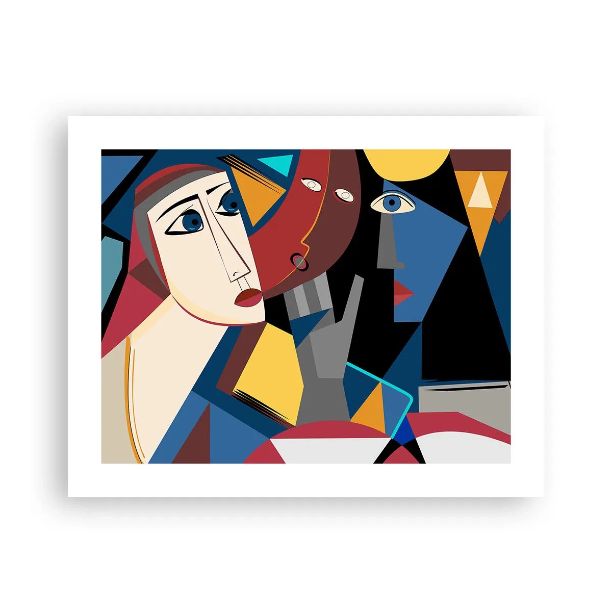 Poster - Conversation of Cubists - 50x40 cm