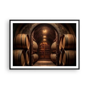 Poster in black frame - Atmospheric Cellar - 100x70 cm