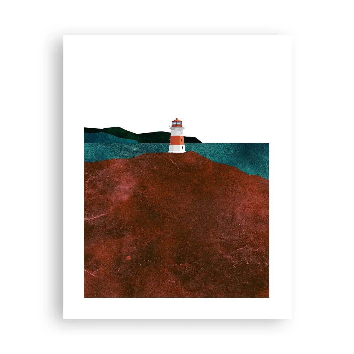 Poster - Gazing at the Sea - 40x50 cm