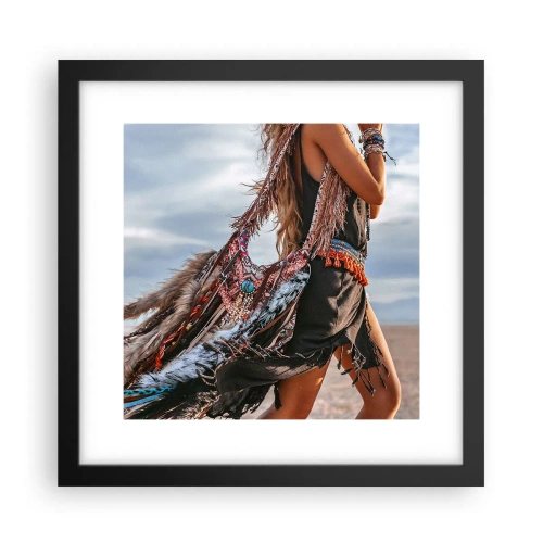 Poster in black frame - Shaman's Girl - 30x30 cm