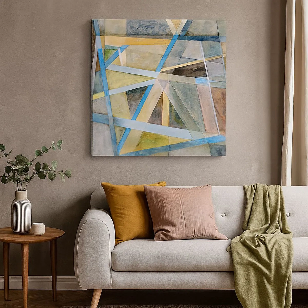 Canvas picture - Straight Or Slanted? - 30x30 cm