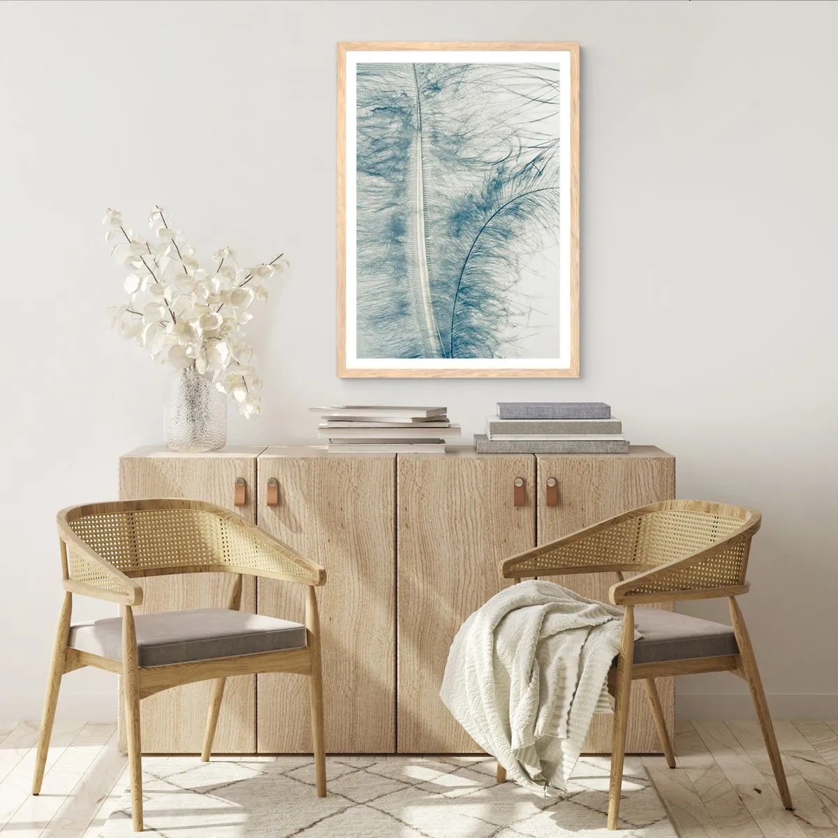Poster in light oak frame - Whisper of Nature - 70x100 cm