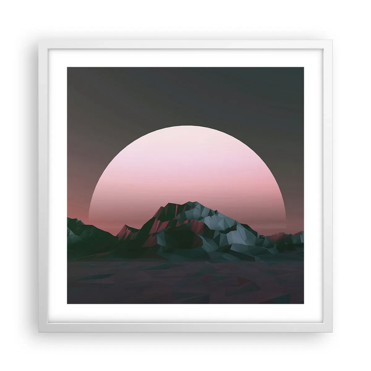 Poster in white frmae - In a Neighbouring Galaxy - 50x50 cm