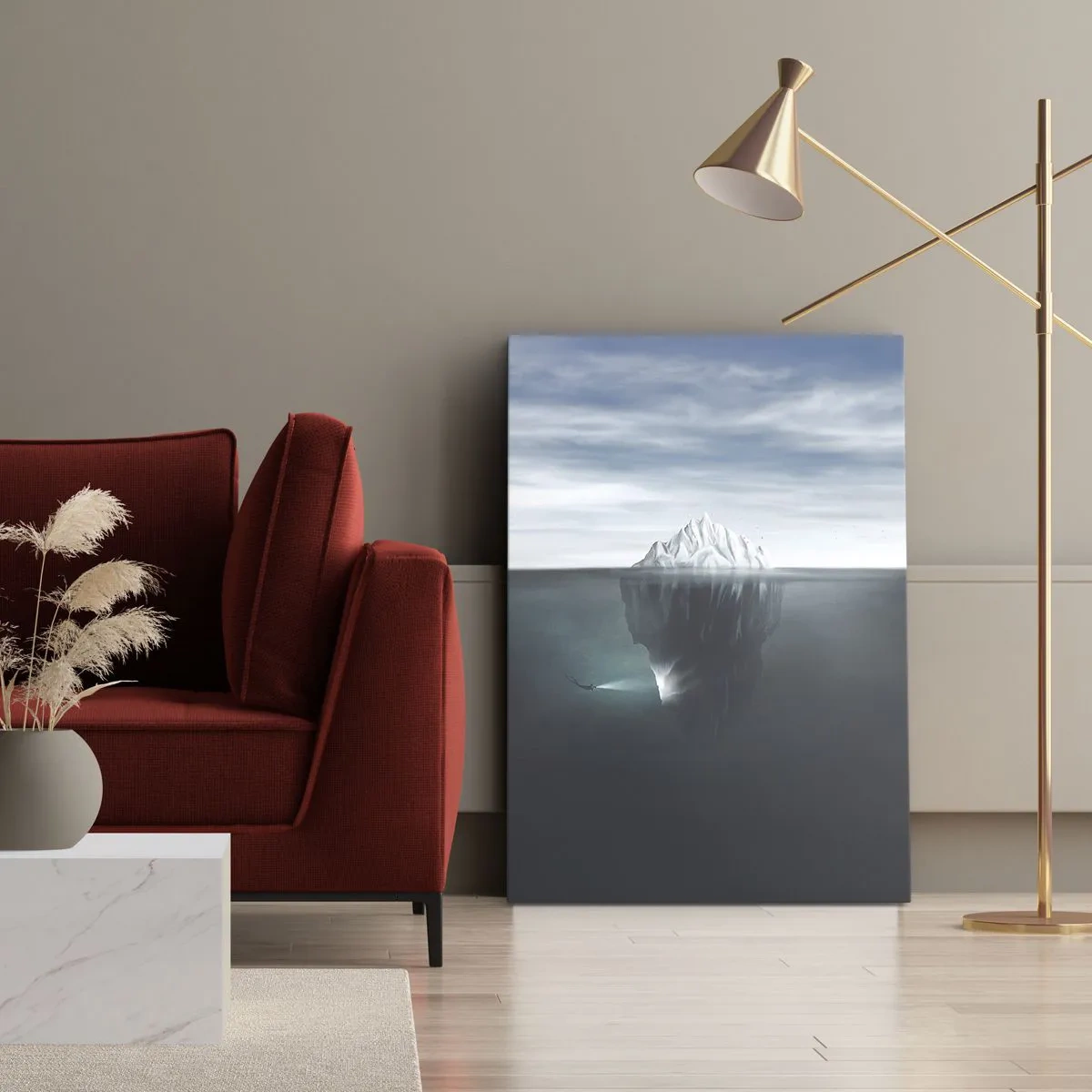 Canvas picture - Underwater Secret - 65x120 cm