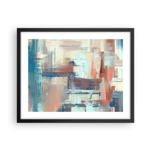 Poster in black frame - Reaching Light - 50x40 cm