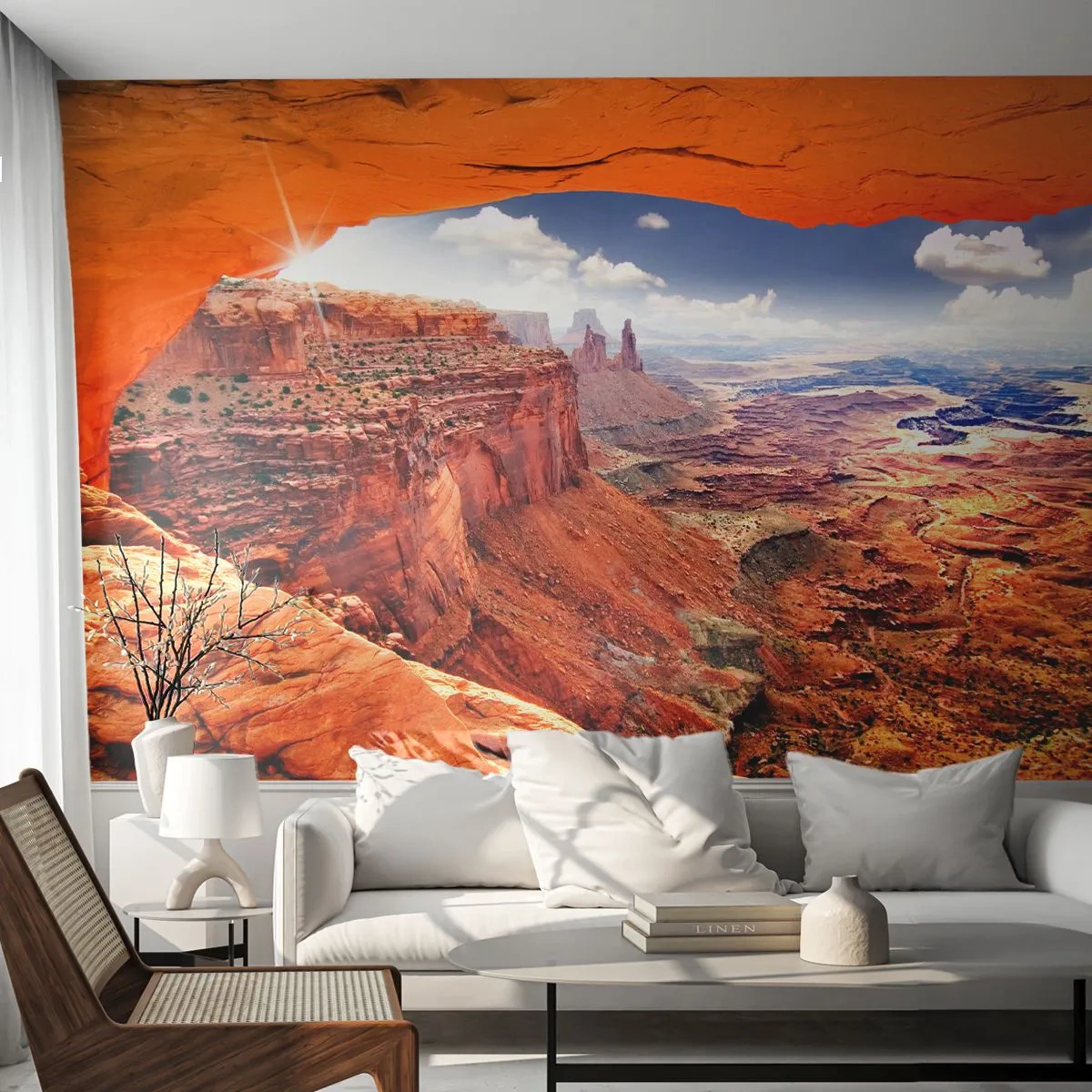 Photo Wallpaper Premium Canvas - Sculpted by Nature - Landscape, Arizona National Park, Grand Canyon - 400x280 cm
