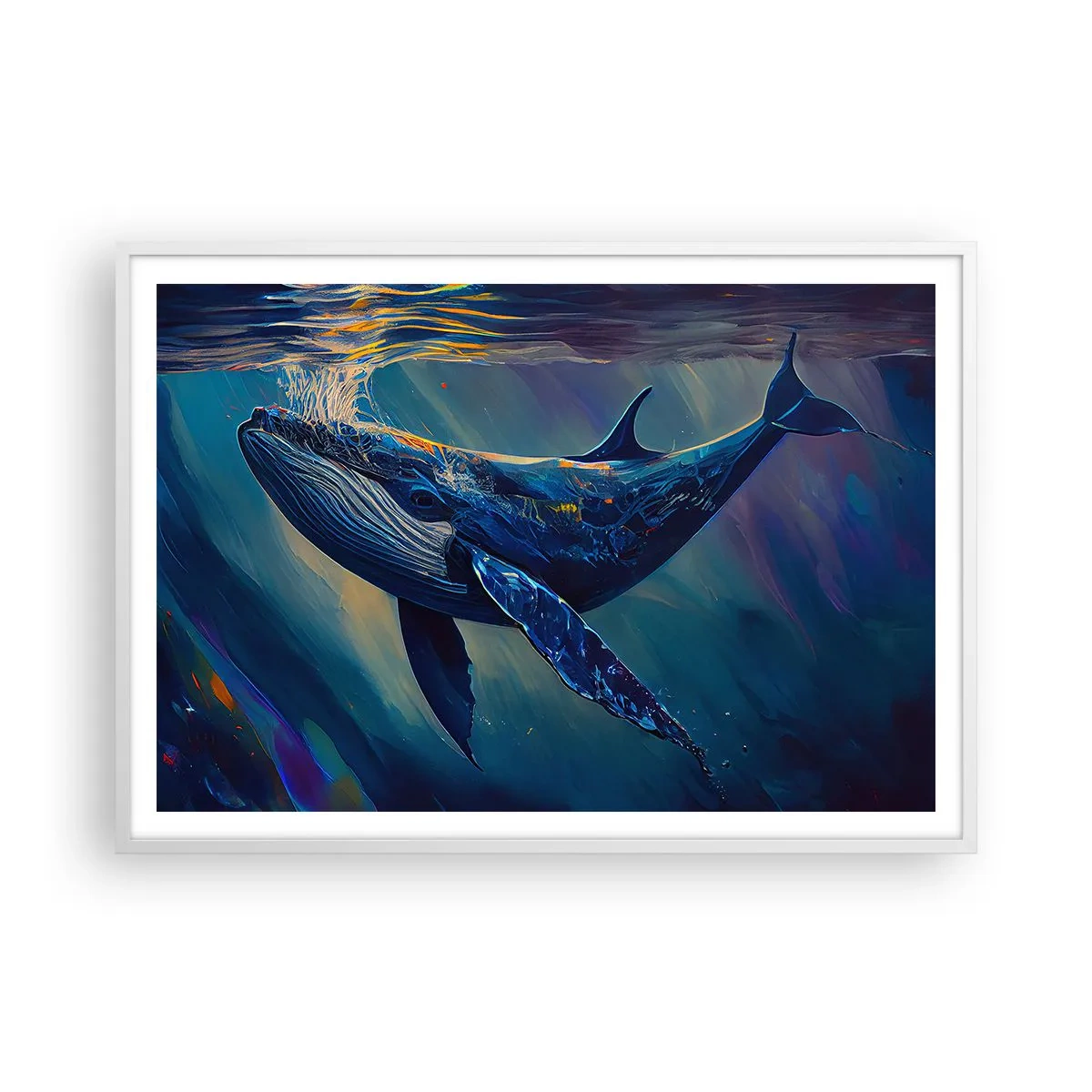 Poster in white frmae - Welcome to My World - 100x70 cm