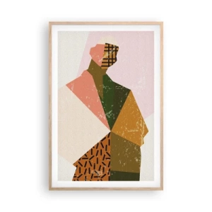 Poster in light oak frame - Human - Complex Creature - 61x91 cm