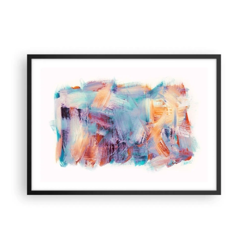 Poster in black frame - Colourful Mess - 70x50 cm