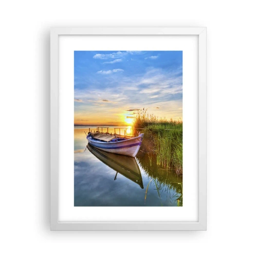 Poster in white frmae - Bay of Fulfilled Dreams - 30x40 cm