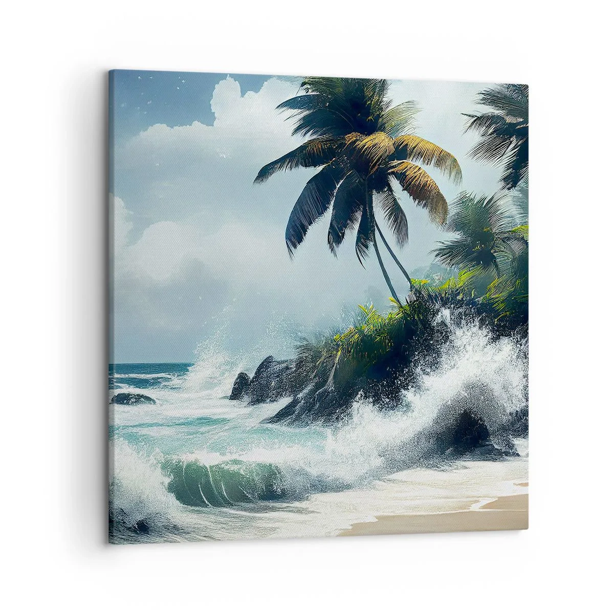 Canvas picture - On a Tropical Shore - 50x50 cm