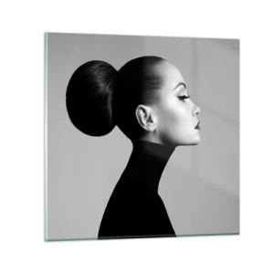 Glass picture - Modern Nefretete - 40x40 cm