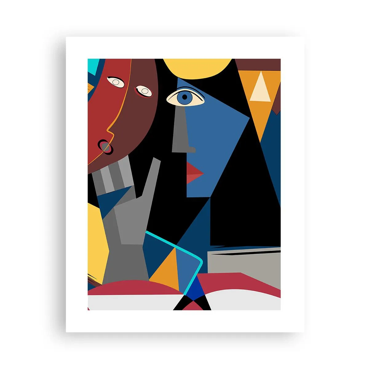 Poster - Conversation of Cubists - 40x50 cm