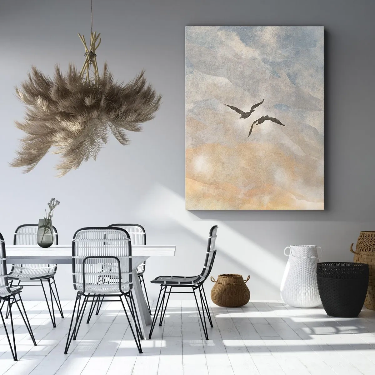 Canvas picture - Sky-high Dance - 65x120 cm
