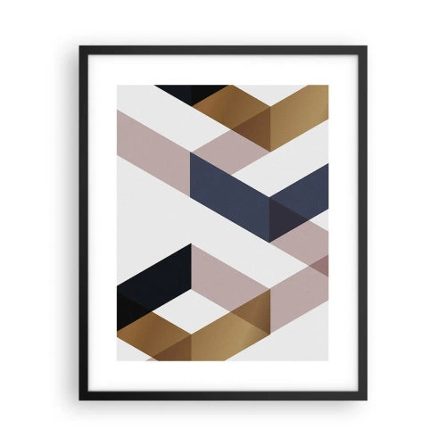 Poster in black frame - Planes and Angles - 40x50 cm