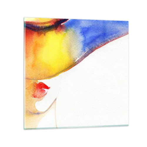 Glass picture - Portrait of a Lady - 60x60 cm