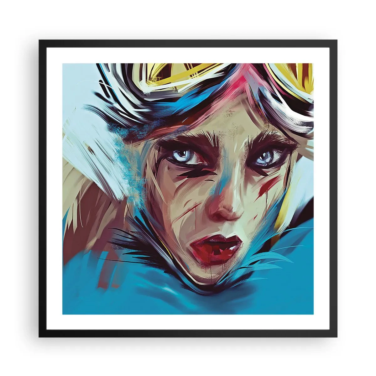 Poster in black frame - Road Mistress - 60x60 cm