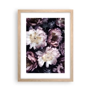 Poster in light oak frame - Old Style Bouquet - 30x40 cm