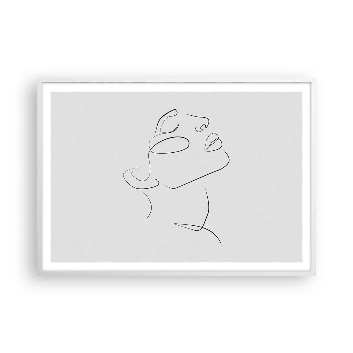 Poster in white frmae - Meanders of a Dream - 100x70 cm