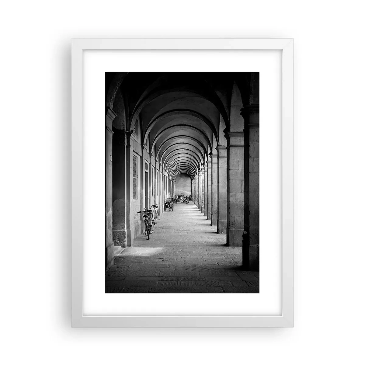 Poster in white frmae - Under the Arcades - 30x40 cm