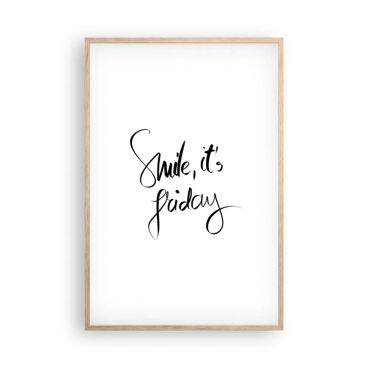 Poster in light oak frame - True Joy - 61x91 cm