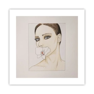 Poster - Symbol of Elegance and Beauty - 40x40 cm