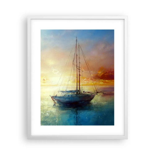 Poster in white frmae - In a Golden Bay - 40x50 cm