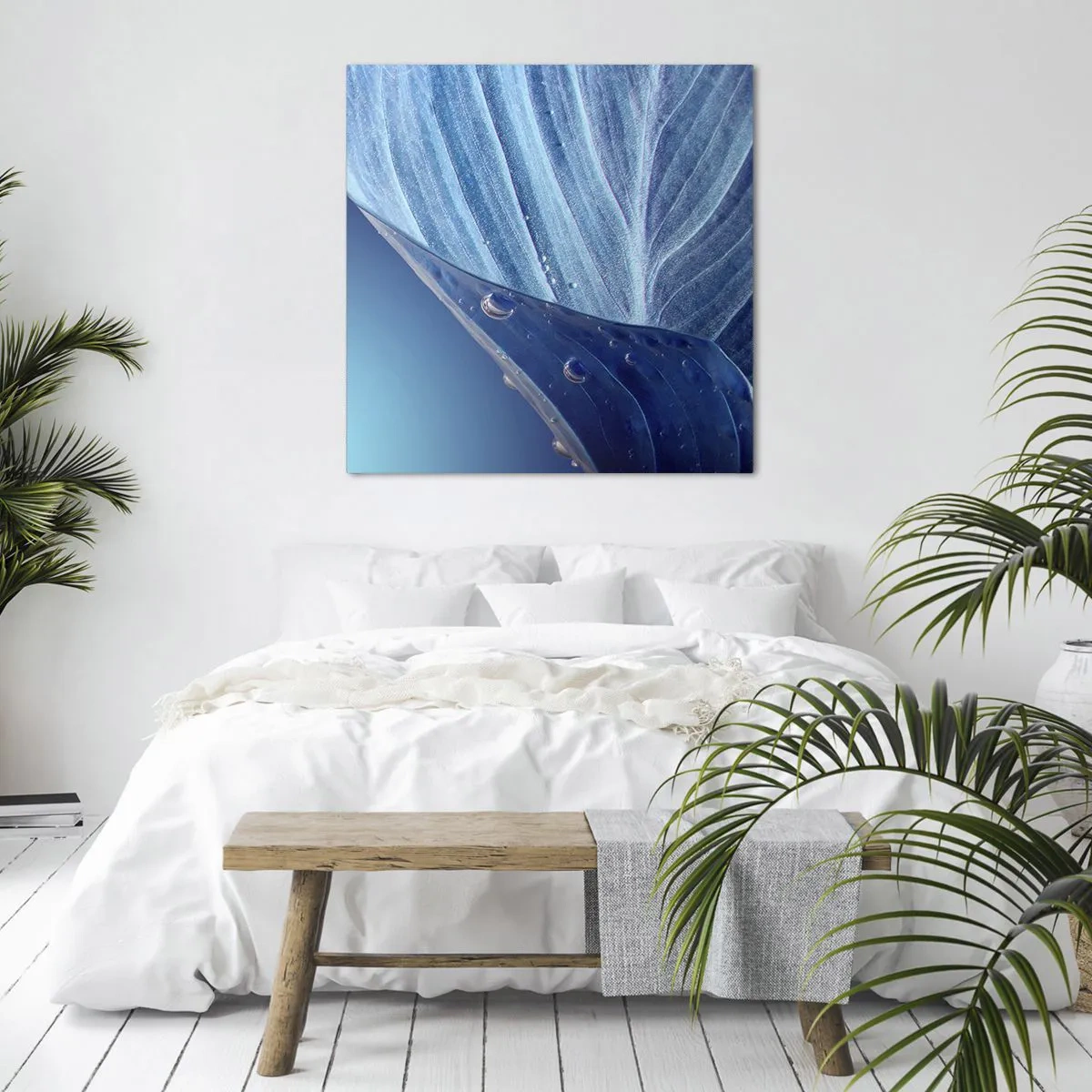 Canvas picture - Hidden Drops of Blue - 60x60 cm