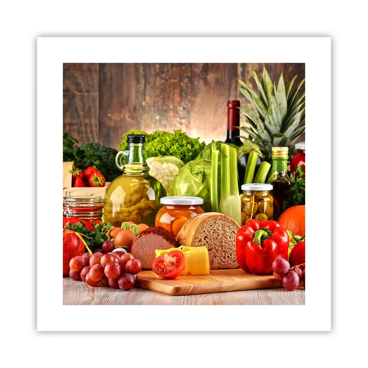 Poster - Smoked, Baked, Marinated - 40x40 cm