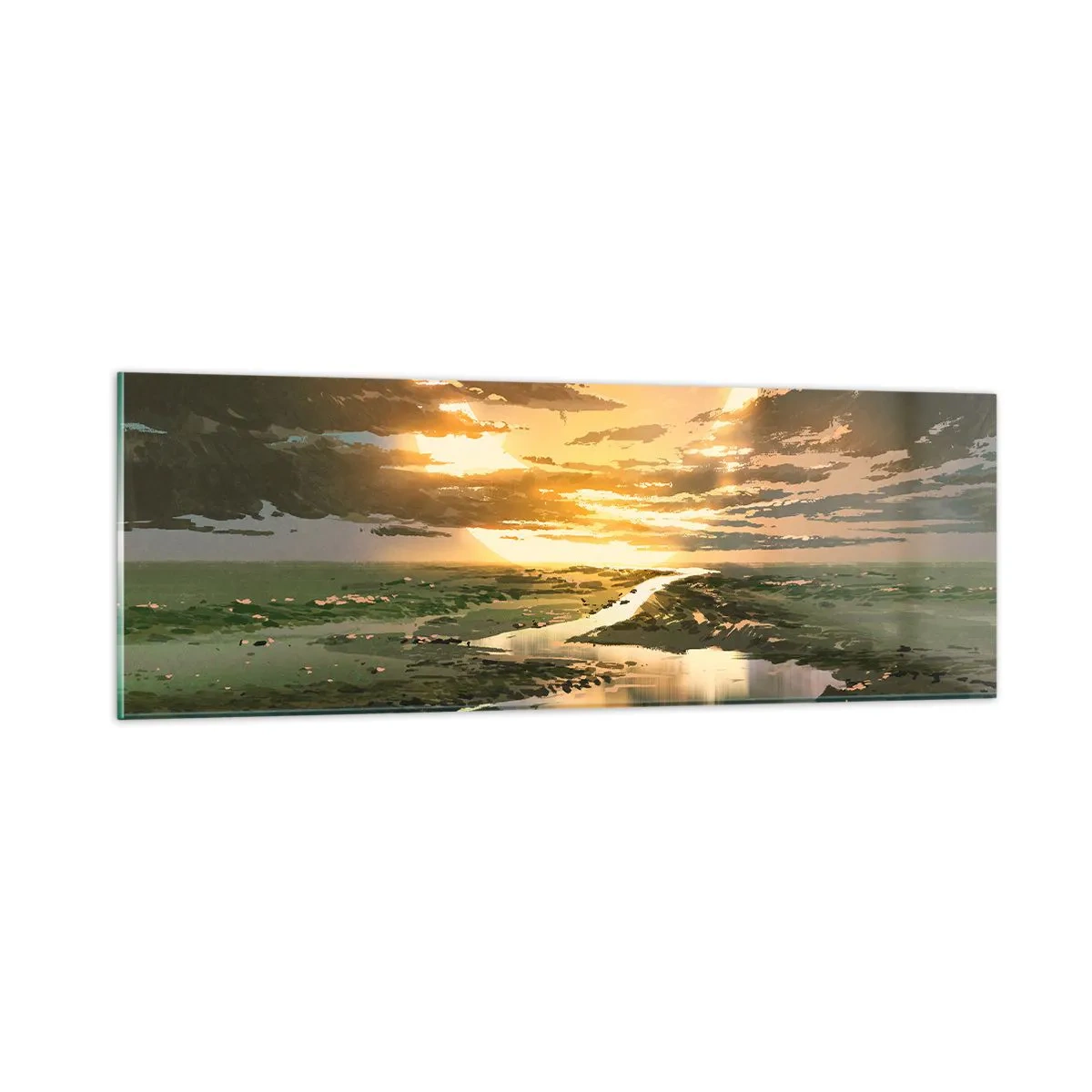 Glass picture - Somewhere in a Distant Galaxy - 90x30 cm