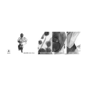 Photo Wallpaper Sample Self-Adhesive Deluxe Sticker - She Passed by - Woman, Fashion, Model - 100x30 cm