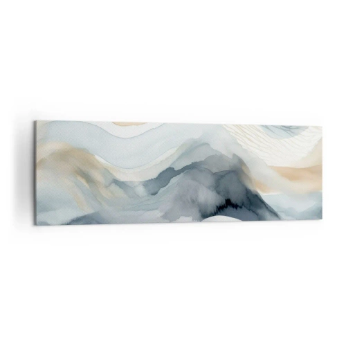 Canvas picture - Snowy and Foggy Abstract - 160x50 cm