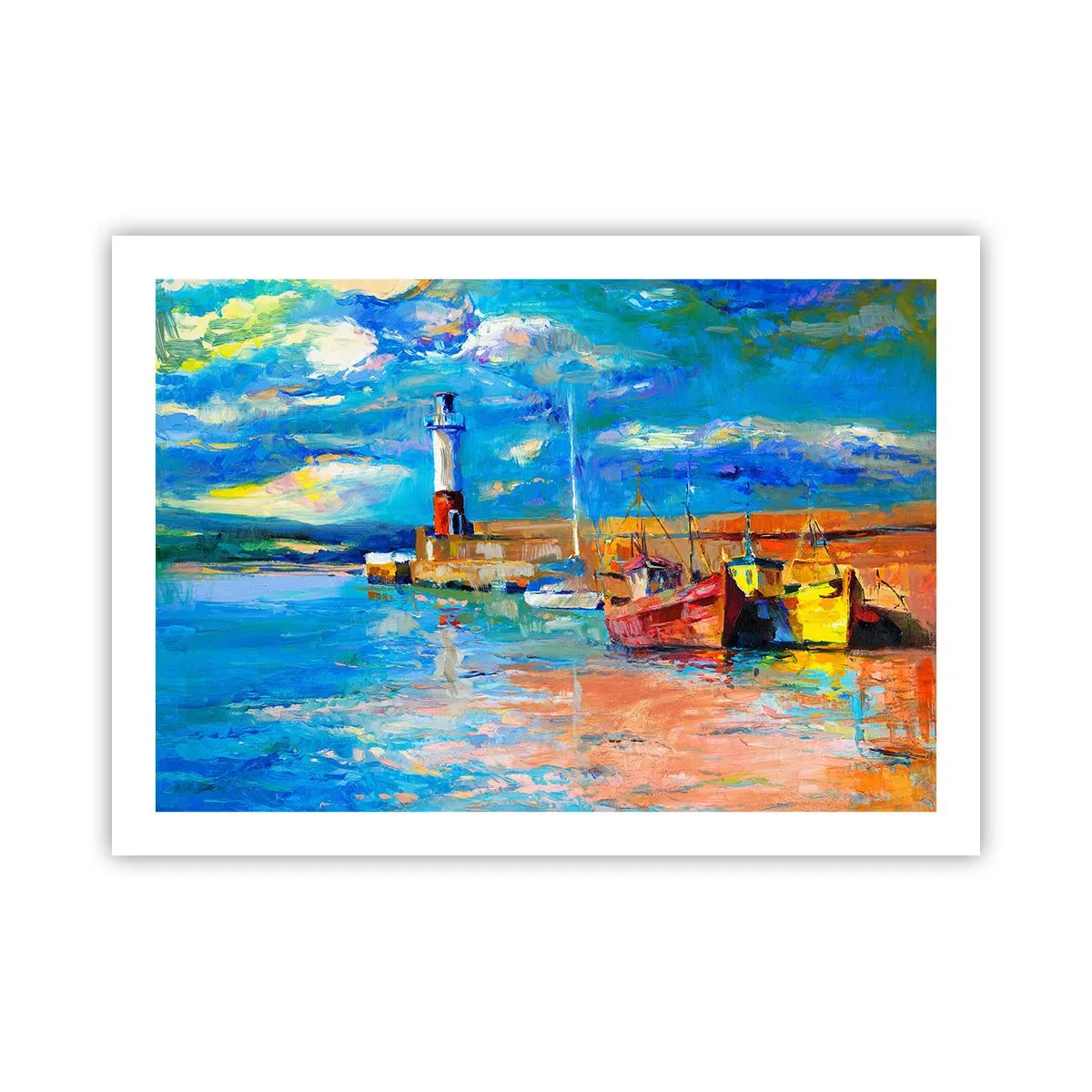 Poster - Afternoon in a Rainbow Bay - 70x50 cm