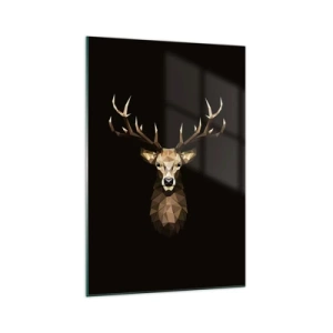 Glass picture - Cubist Deer - 70x100 cm