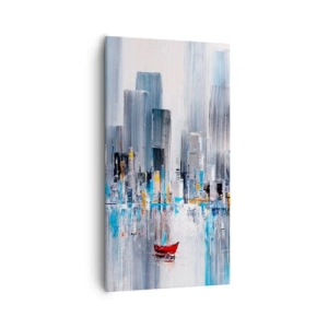 Canvas picture - Metropolis by the Bay - 55x100 cm