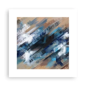 Poster - On the Blue Slant - 30x30 cm