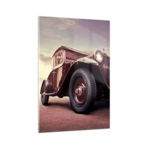 Glass picture - Let's Drive to the Past - 70x100 cm