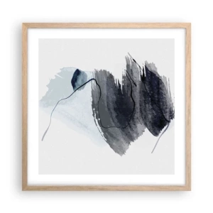 Poster in light oak frame - Intensity and Movement - 50x50 cm