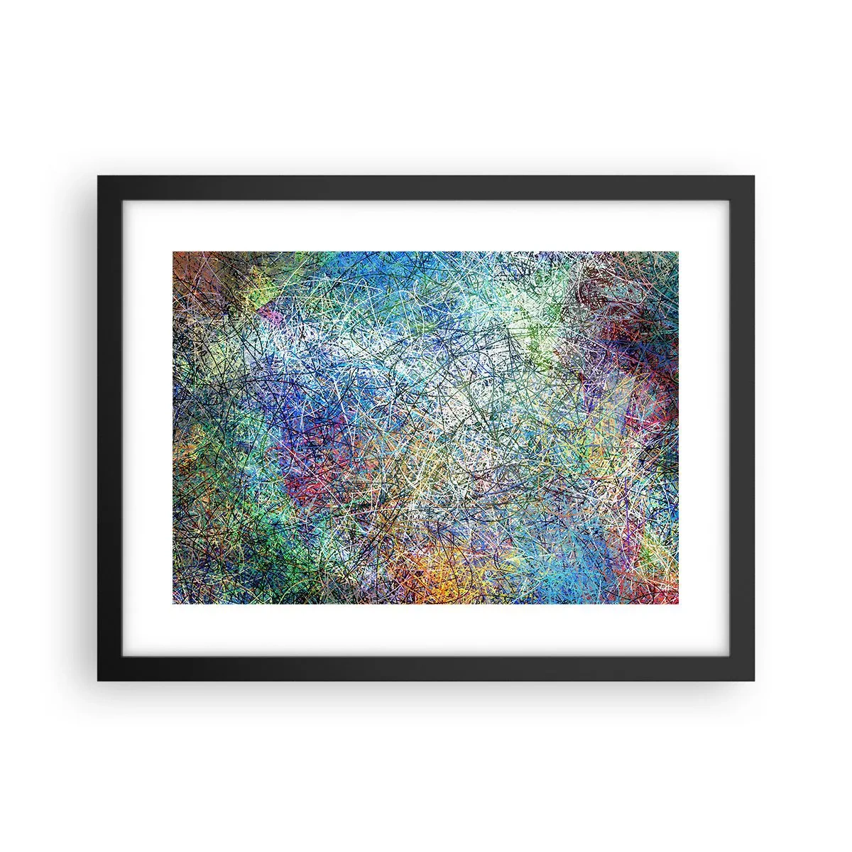 Poster in black frame - It's Not So Simple - 40x30 cm