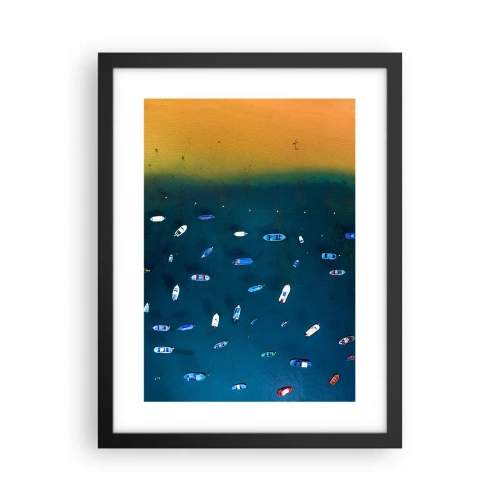 Poster in black frame - Holiday Game - 30x40 cm