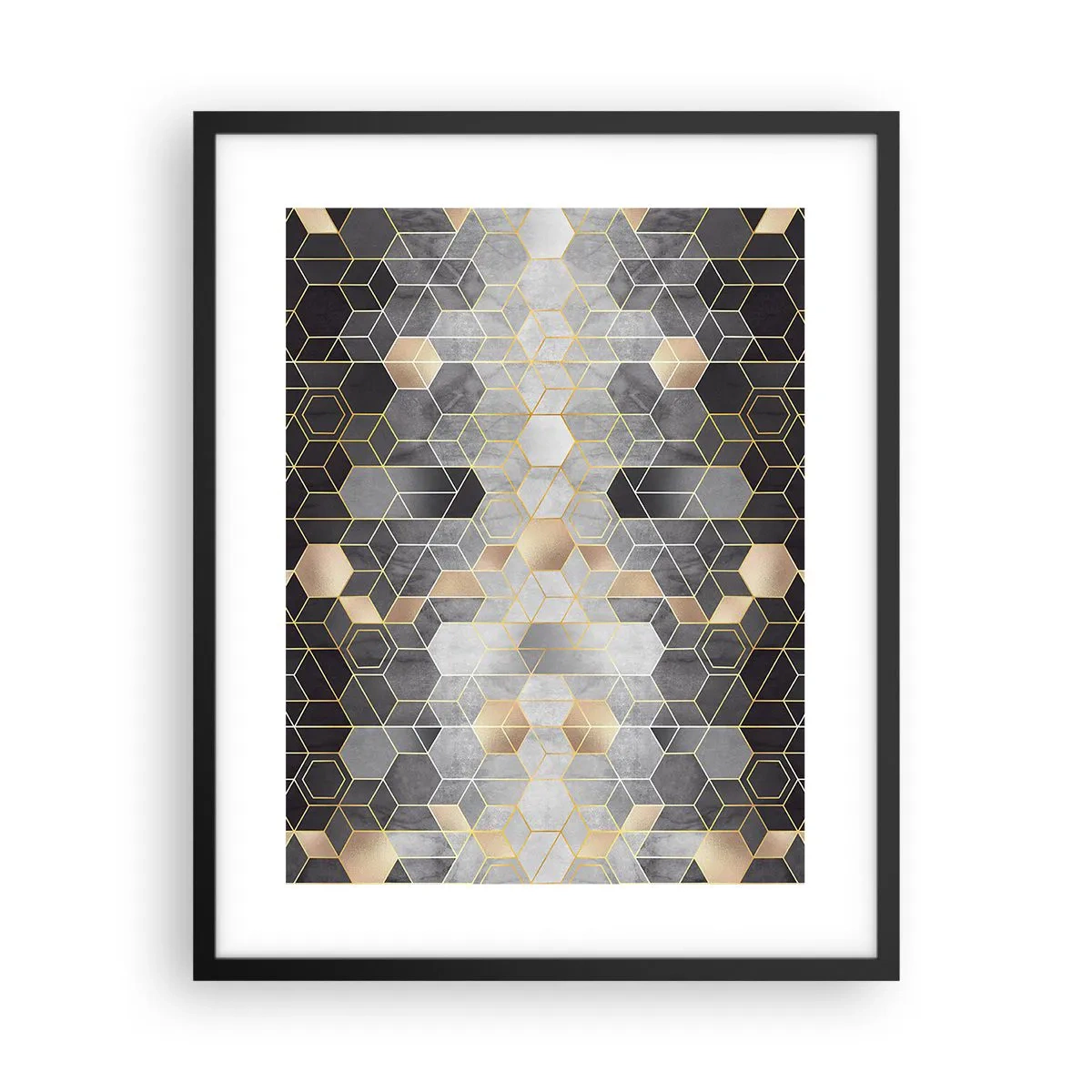Poster in black frame - Diamond Composition - 40x50 cm