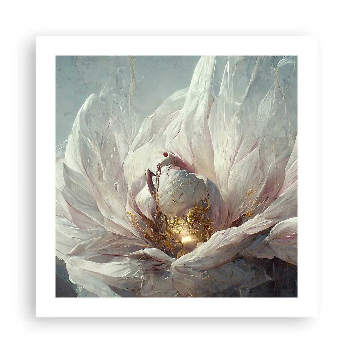 Poster - It Blooms Once Every Hunderd Years - 50x50 cm