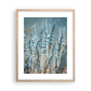 Poster in light oak frame - Fragrant Grass - 40x50 cm