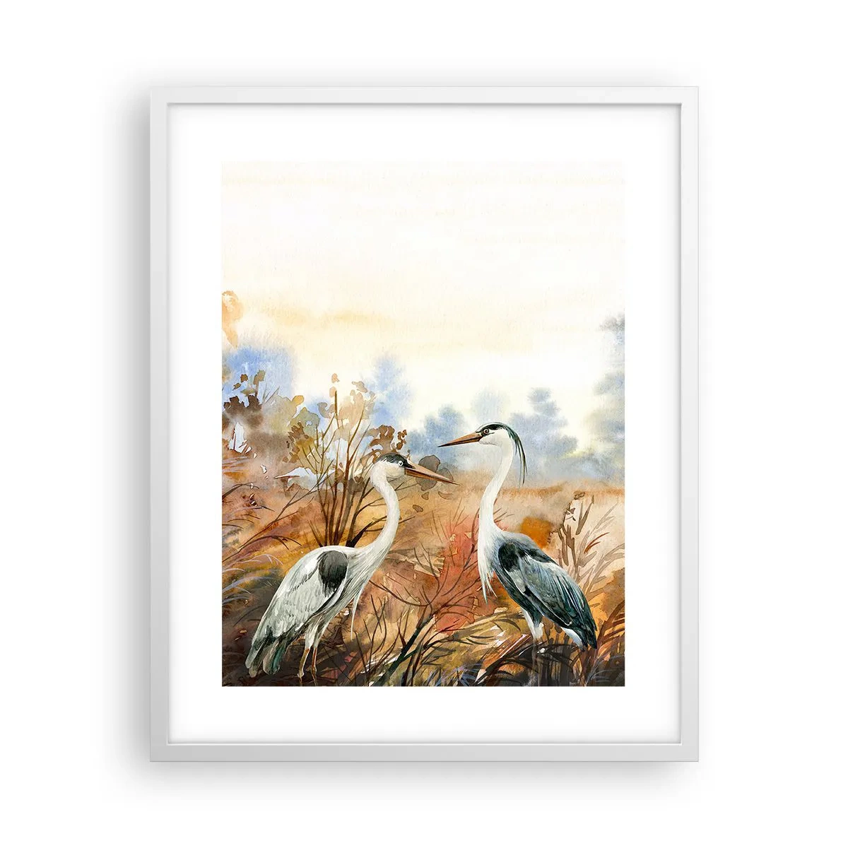 Poster in white frmae - Where to in Autumn? - 40x50 cm